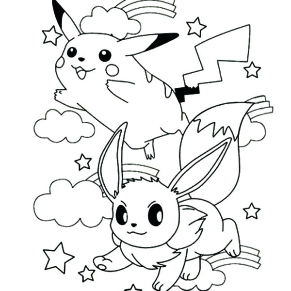 600x600 Pokemon Coloring Pages All Eevee Evolutions Kids Coloring Coloring