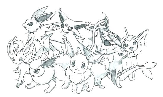 550x330 Pokemon Coloring Pages Eevee Evolutions Glaceon Printable Sheets