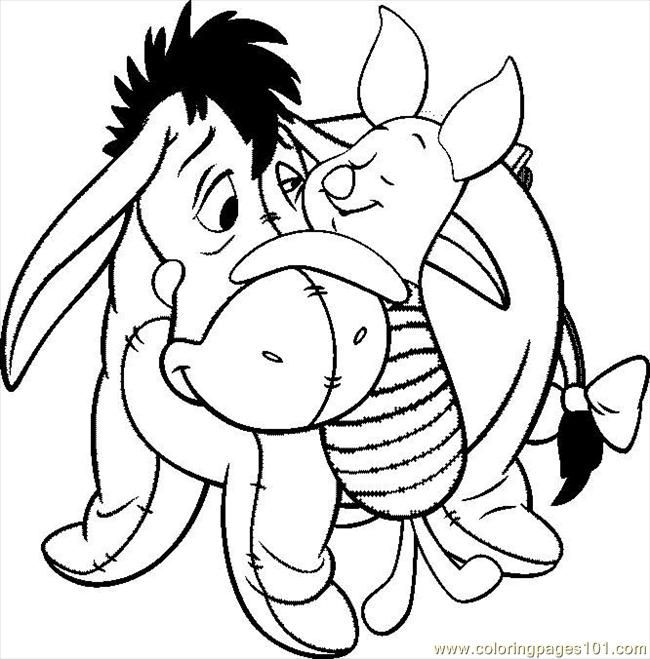 650x659 Eeyore Coloring Pages