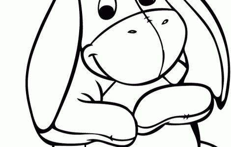Baby Eeyore Coloring Page Free Download 470x300 Baby Eeyore Coloring Page Free Download