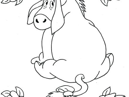 Baby Eeyore Coloring Pages Printable Me Cute 440x330 Baby Eeyore Coloring Pages Printable Me Cute