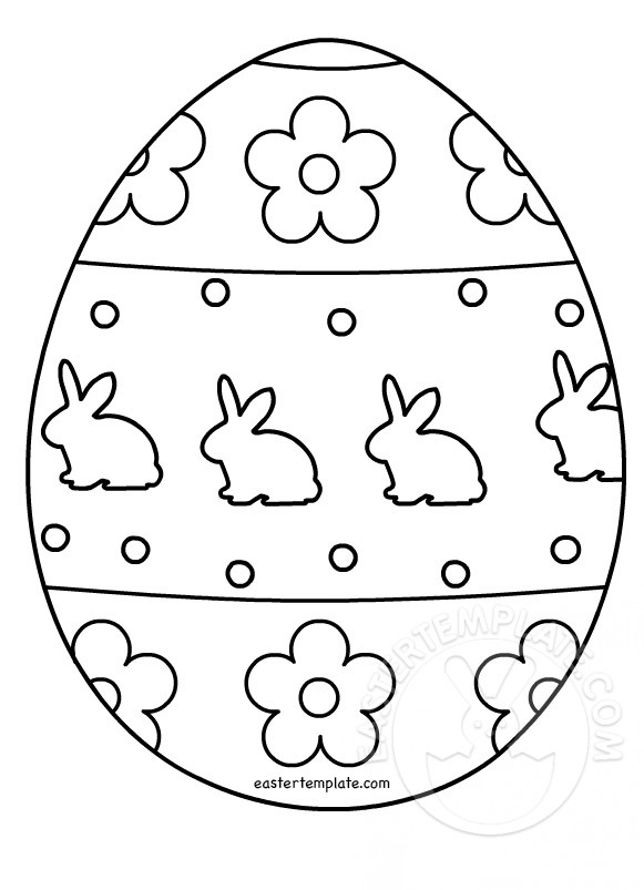 Easter Egg Colouring Page Easter Template 581x803 Easter Egg Colouring Page Easter Template