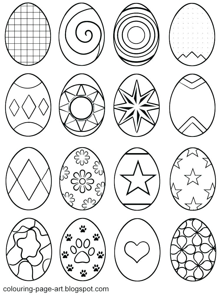 Egg Coloring Page 750x1000 Egg Coloring Page