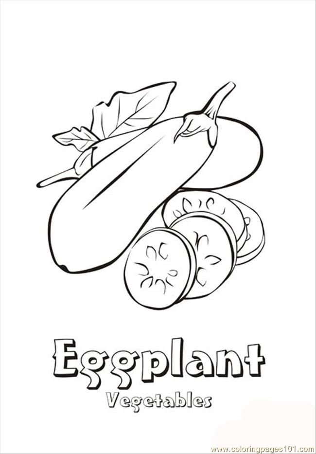 650x933 Vegetable Coloring Pages Coloring Pages Eggplant (Natural World