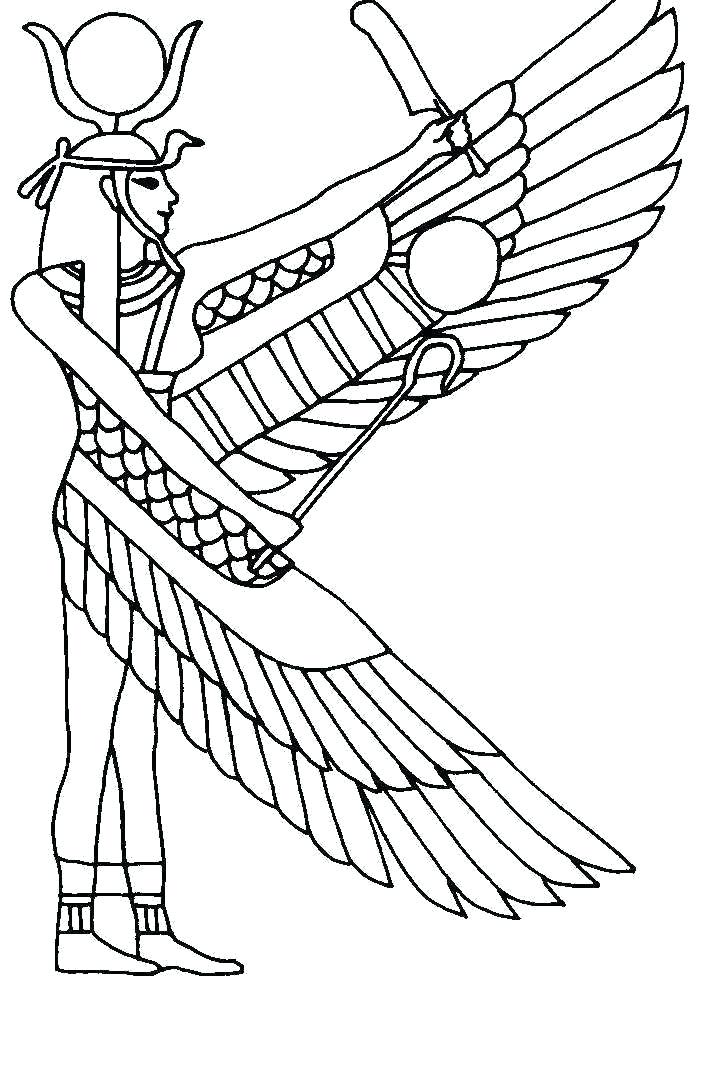 712x1072 Egyptian Coloring Page Ancient Coloring Pages Free Printable