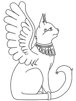 250x333 Dltk's Crafts For Ki On Twitter Bastet (Egyptian Cat Goddess