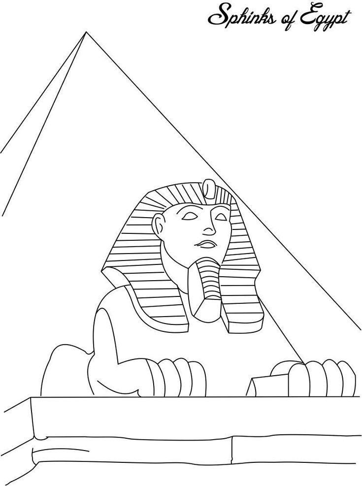 Egyptian Pyramid Coloring Pages