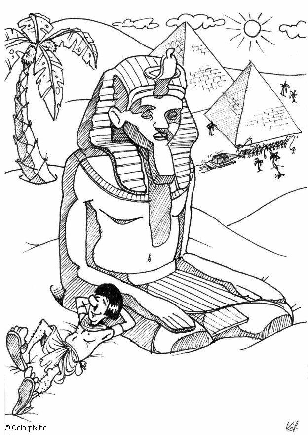 624x880 Coloring Page Egypt Pyramid