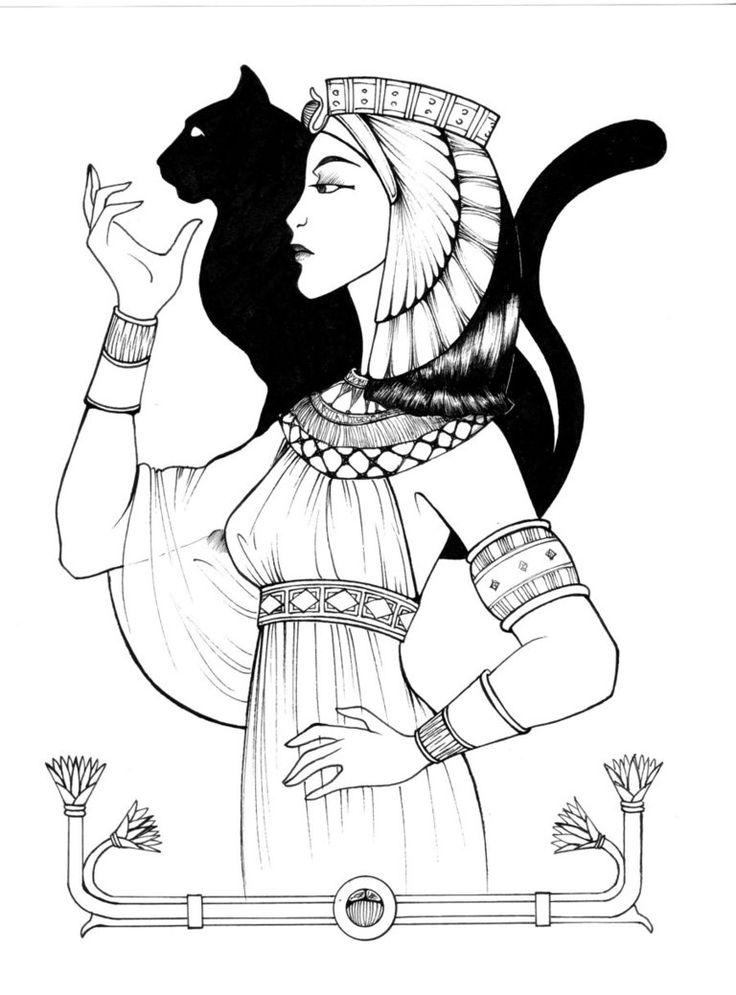Egyptian Queen Coloring Pages