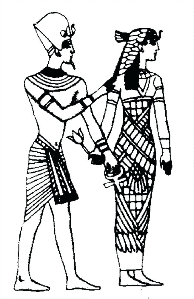 Ancient Egypt Coloring Page The King And Queen Of The From Ancient 650x1003 Ancient Egypt Coloring Page The King And Queen Of The From Ancient