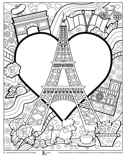 410x512 Paris Coloring Pages For Kids Paris Coloring Pages Holiday