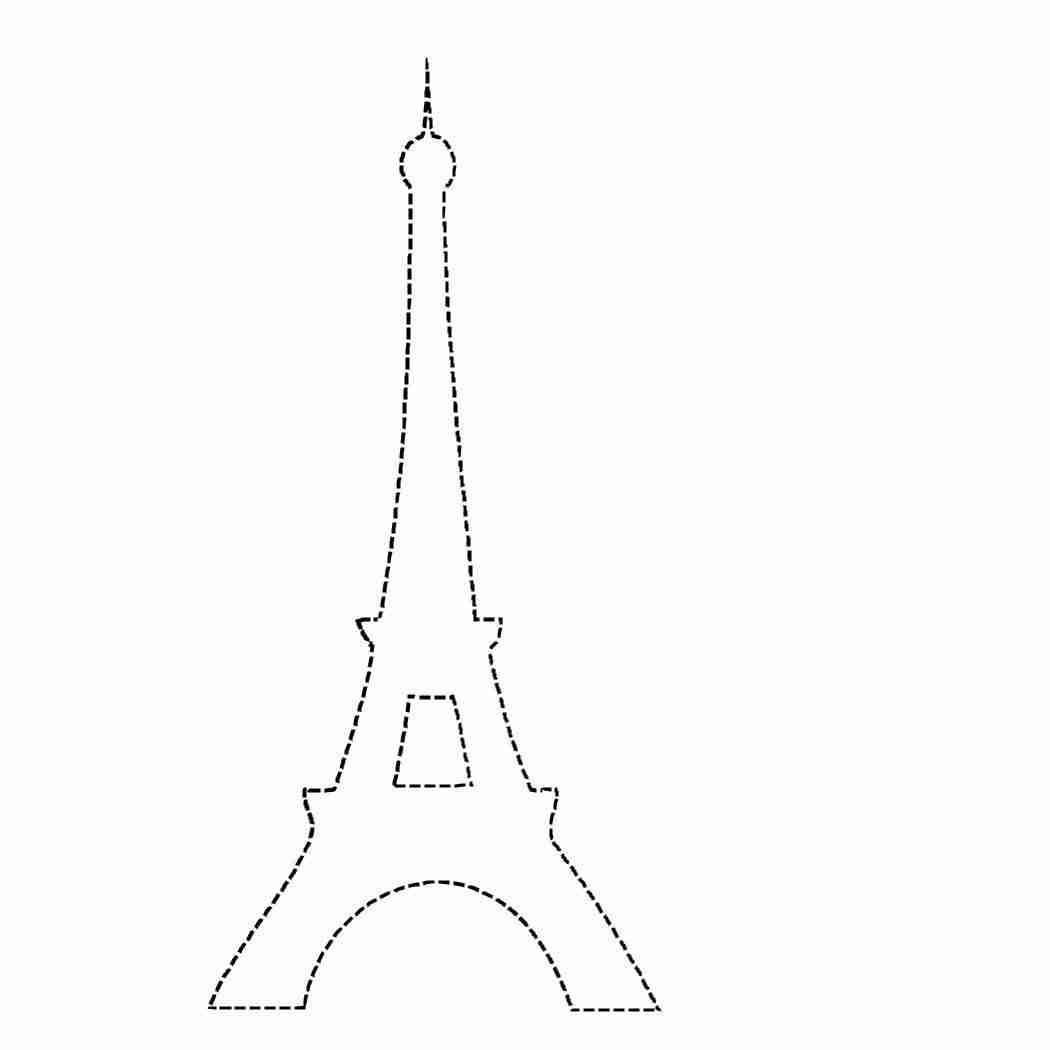 1050x1050 Eiffel Tower Coloring Page New Picture Pages For Kids Printable