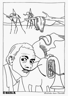 Salvador Dali Coloring Pages Clocks Salvador 236x333 Salvador Dali Coloring Pages Clocks Salvador