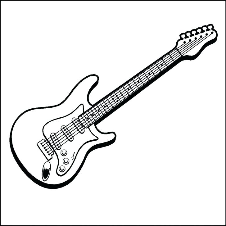 728x728 Electric Guitar Coloring Page Guitar Coloring Pages With Wallpaper