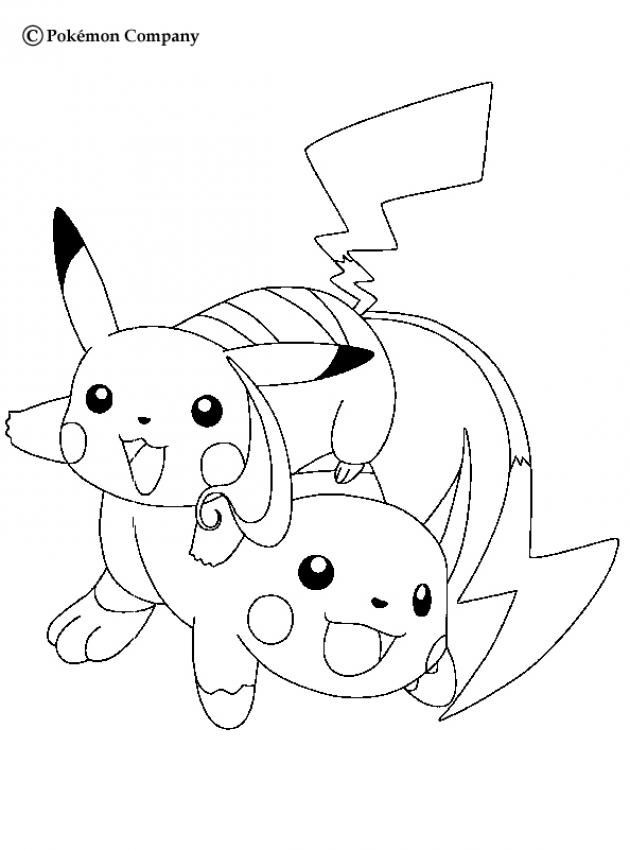 630x850 Electric Pokemon Coloring Pages