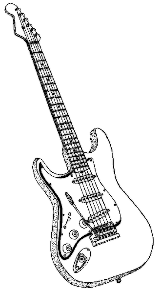 326x600 Guitar Coloring Page Coloring Pages ~ All Guitars