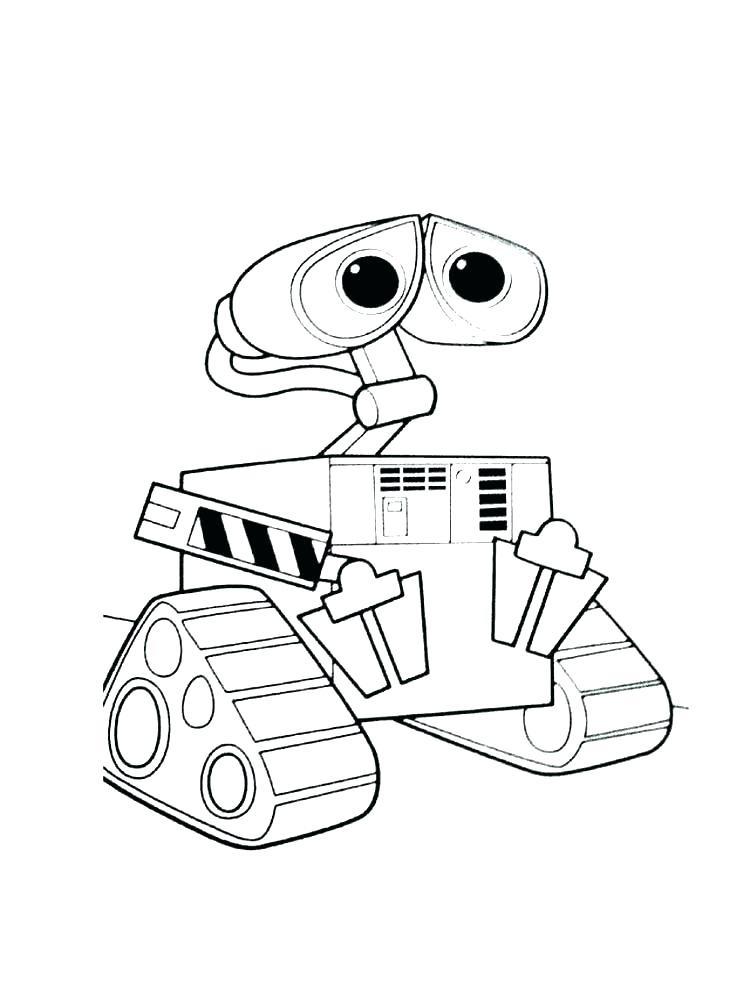 750x1000 Wall E Coloring Pages To Print Wall E Coloring Pages E Coloring