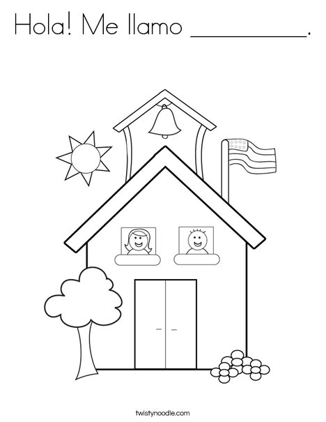 468x605 Hola Me Llamo Coloring Page