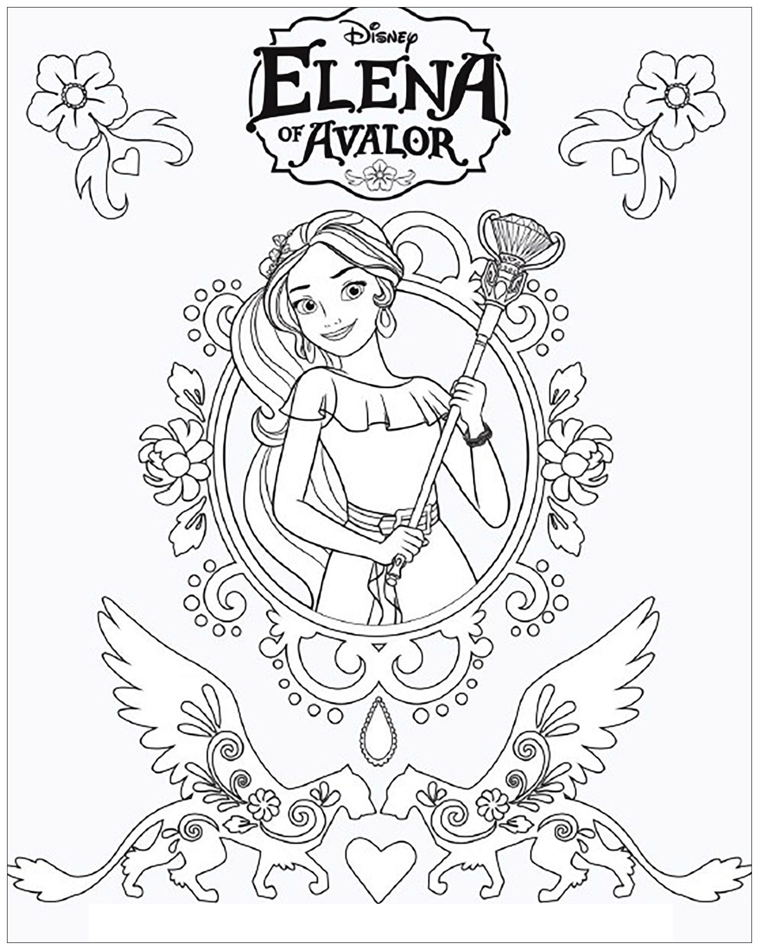 Elena Avalor To Color For Children 1514x1894 Elena Avalor To Color For Children