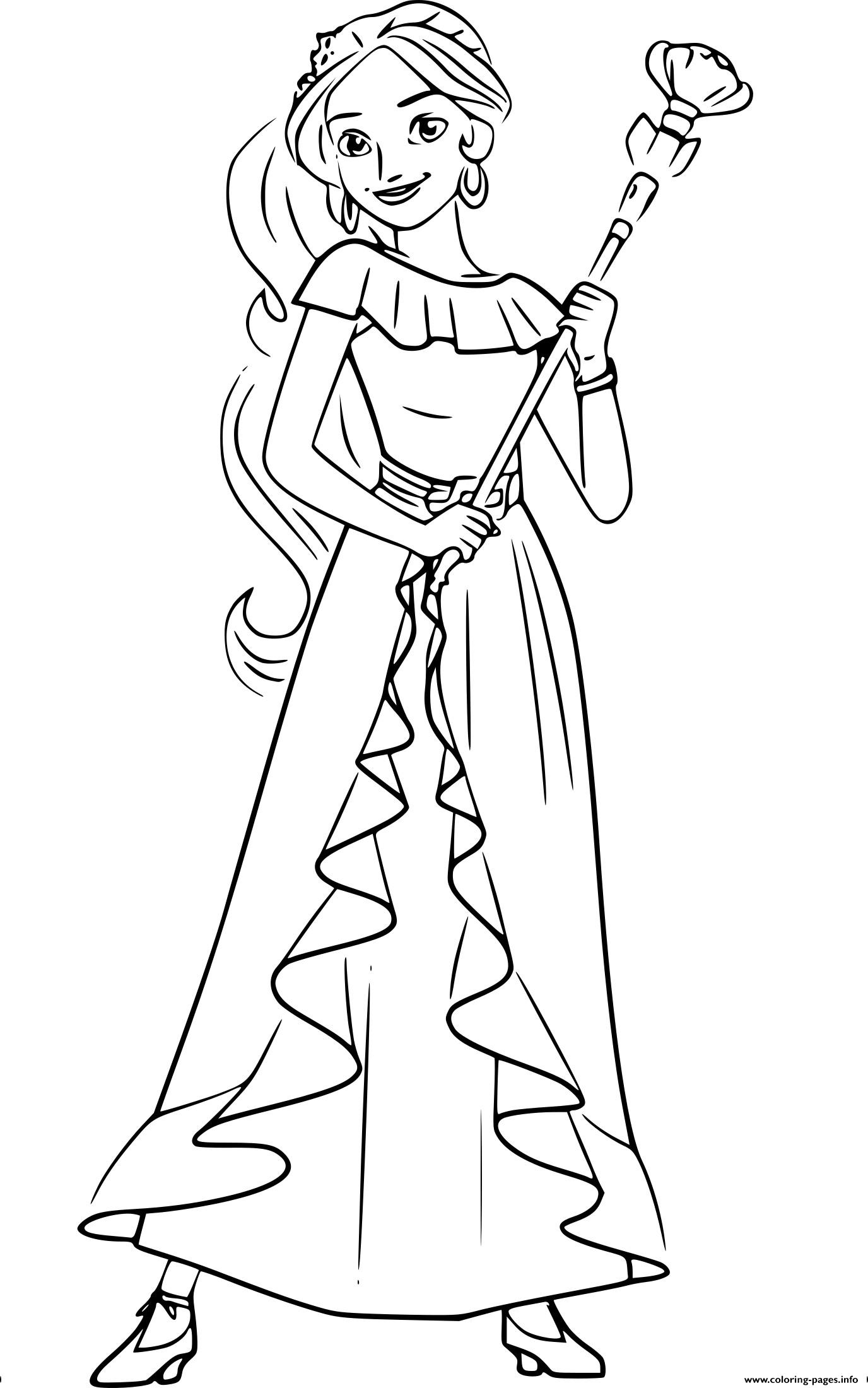 Liberal Princess Elena Coloring Page Pages Fre 1376x2200 Liberal Princess Elena Coloring Page Pages Fre