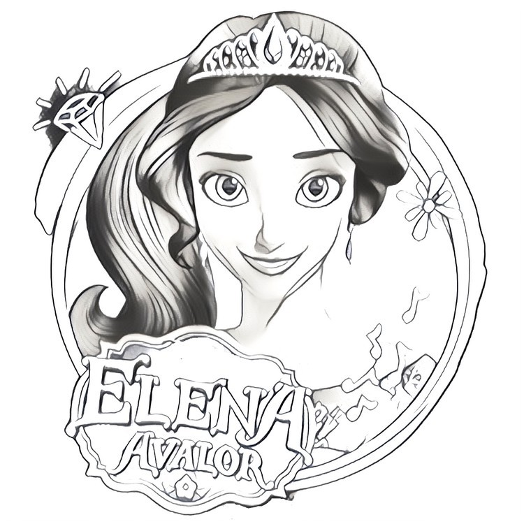 Coloring Pages Elena Of Avalor Drawing 750x750 Coloring Pages Elena Of Avalor Drawing
