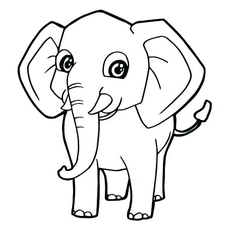 450x450 Cartoon Elephant Coloring Pages Download Coloring Pages Elephant