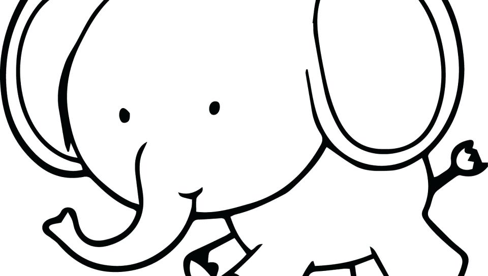 960x544 Cartoon Elephant Coloring Pages Elephant Head Coloring Page Top