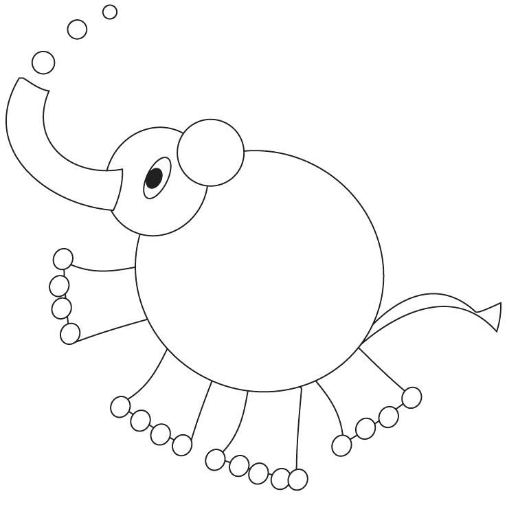 738x735 Fresh Elephants Coloring Pages Best Of Cartoon Elephant Easy Page