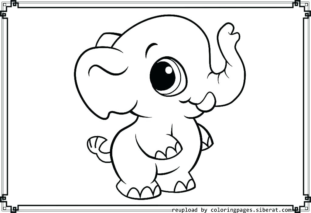 1024x700 Baby Girl Elephant Coloring Pages Page Cartoon Elepha