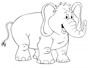 300x231 Elephant Coloring Pages For Kids