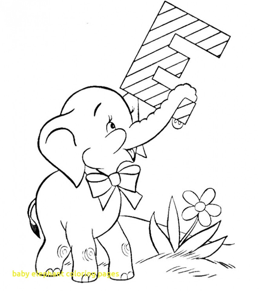 856x960 Baby Elephant Coloring Pages With Get This Free Baby Elephant