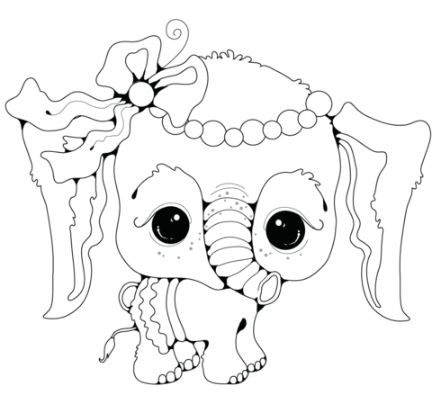 Baby Elephant Coloring Pages Coloring Pages Elephants 19 480x449 Baby Elephant Coloring Pages Coloring Pages Elephants 19