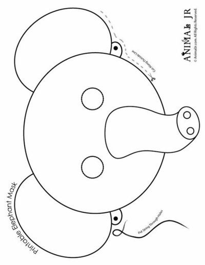 400x518 Animal Masks Coloring Pages Projects To Try Animal