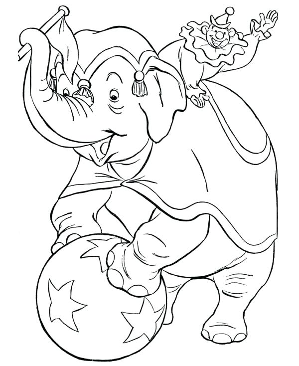 Clown Coloring Pages Circus Elephant And Circus Clowns Coloring 600x734 Clown Coloring Pages Circus Elephant And Circus Clowns Coloring