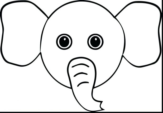 Elephant Coloring Pages For Preschool 618x430 Elephant Coloring Pages For Preschool