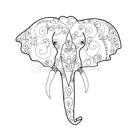 Elephant Head Coloring Page Elephant Color Pages Elephant Coloring 450x450 Elephant Head Coloring Page Elephant Color Pages Elephant Coloring