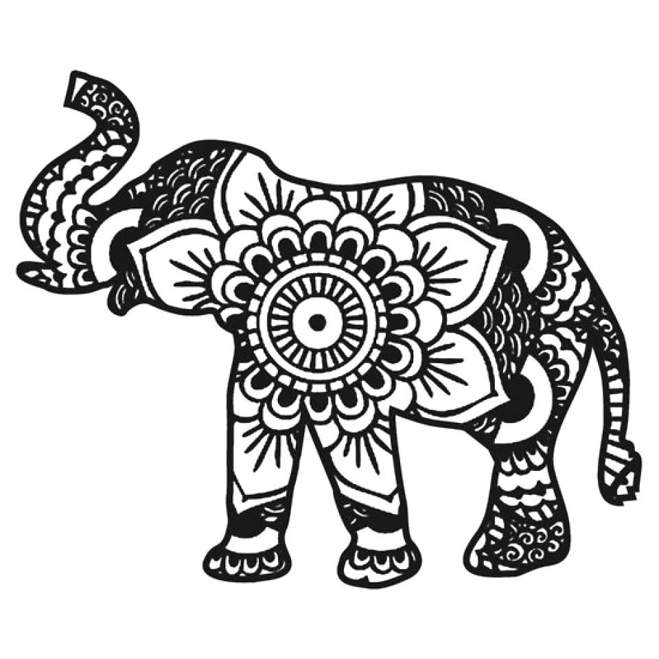 Elephant Mandala Coloring Pages Get Bubbles 960x960 Elephant Mandala Coloring Pages Get Bubbles