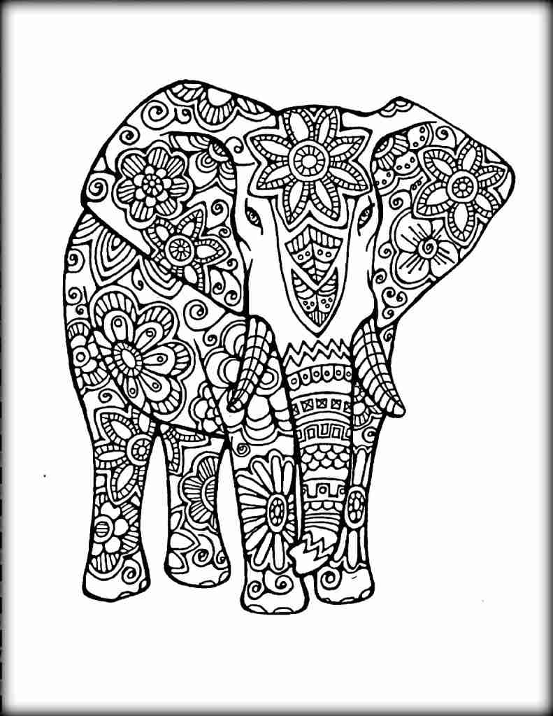 Elephant Mandala Coloring Pages For Adults Free Printable 791x1024 Elephant Mandala Coloring Pages For Adults Free Printable