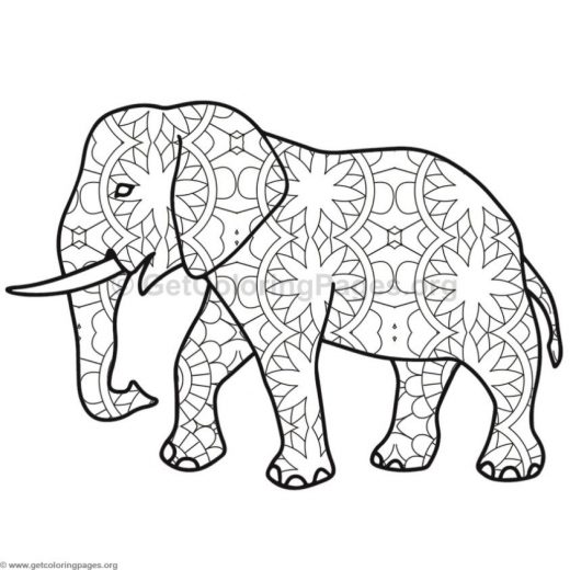 Baby Elephant Coloring Pages 520x520 Baby Elephant Coloring Pages