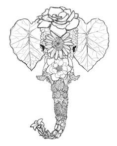 Elephant Mandala Coloring Pages 236x293 Elephant Mandala Coloring Pages