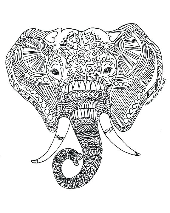 Coloring Pages Elephant Elephant Mandala Coloring Pages Printable 570x713 Coloring Pages Elephant Elephant Mandala Coloring Pages Printable