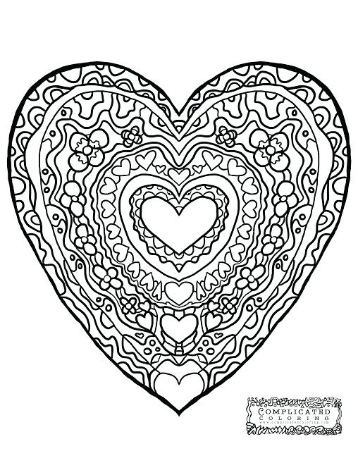 508x640 Fresh Zentangle Coloring Pages Or Heart Abstract Doodle Coloring