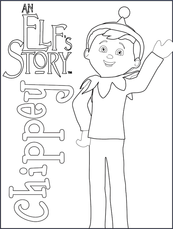Elf On The Shelf Coloring Pages 600x797 Elf On The Shelf Coloring Pages