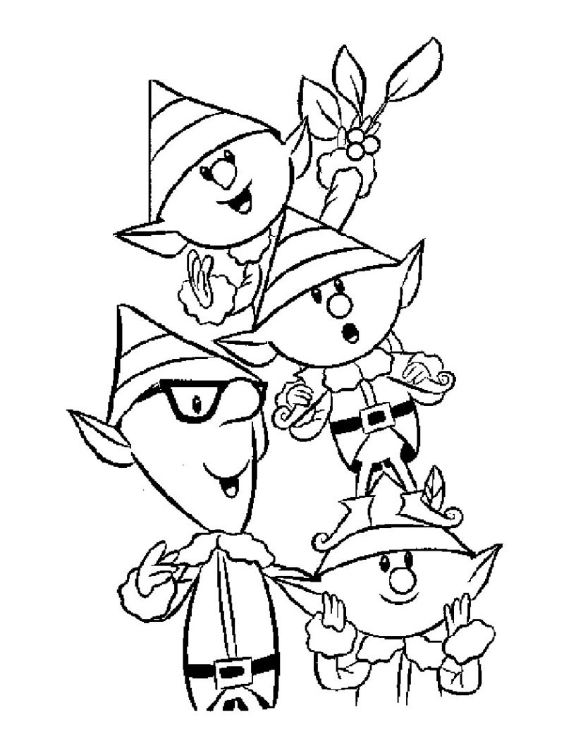 Christmas Girl Elf Coloring Pages 800x1034 Christmas Girl Elf Coloring Pages