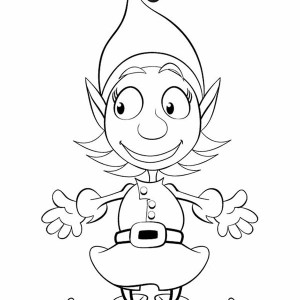 Girl Elf Coloring Pages 300x300 Girl Elf Coloring Pages