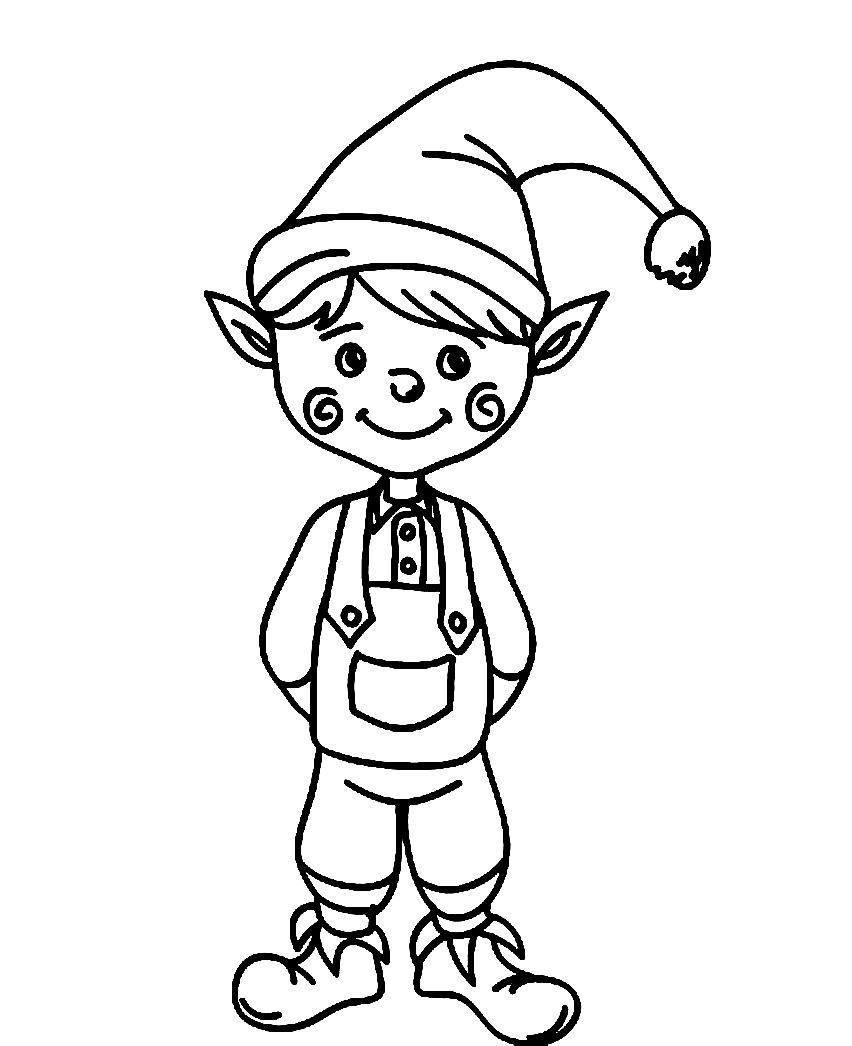 Interesting Ideas Elf Coloring Pages Girl For Adults Preschool 852x1046 Interesting Ideas Elf Coloring Pages Girl For Adults Preschool