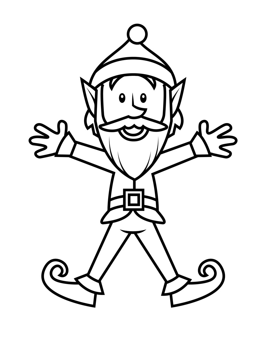 Free Printable Elf Coloring Pages For Kids 927x1200 Free Printable Elf Coloring Pages For Kids