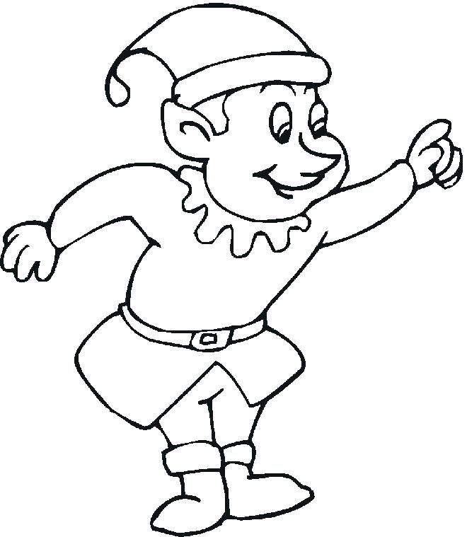 Elf Ear Template Printable Sketch Coloring Page