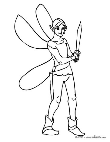 Elves Coloring Pages 363x470 Elves Coloring Pages