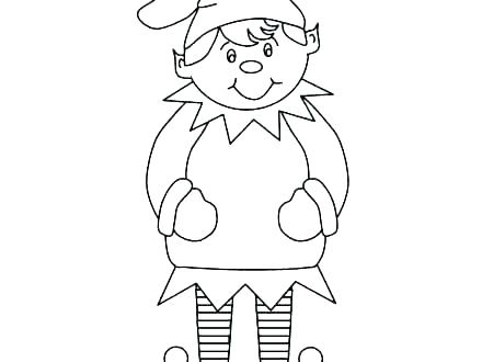 Christmas Elf Coloring Pages Workshop A Decorating From Elves 440x330 Christmas Elf Coloring Pages Workshop A Decorating From Elves